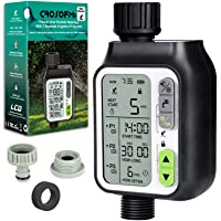 CROSOFMI Programador Riego Automatico Jardin Temporizador Sistema de Riego Control Riego Manual con Bloqueo para Niños…